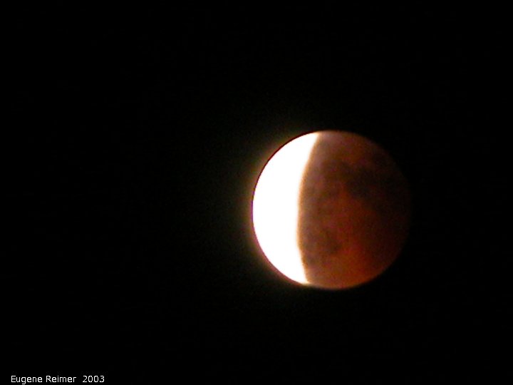 IMG 2003-May15 at BirdsHillPark of the lunar-eclipse:  lunar-eclipse 23:30 about 1/3 uneclipsed
