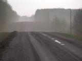 fog: on road