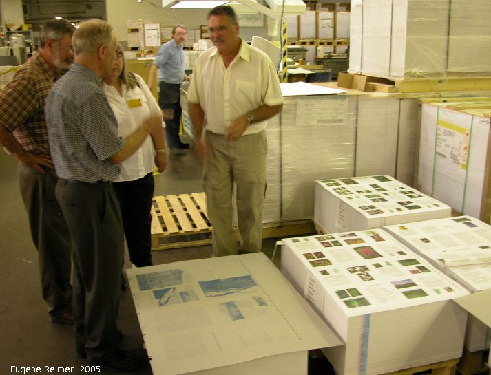 IMG 2005-Jun23 at Kromar Printing:  Kromar group with Peter Scott