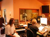 sound-studio: Michael Lloyd + Norman Dugas at the controls; Sam in sound-isolated room