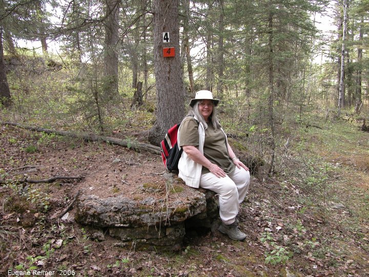 IMG 2006-May08 at Marble Ridge:  Doris at marker4
