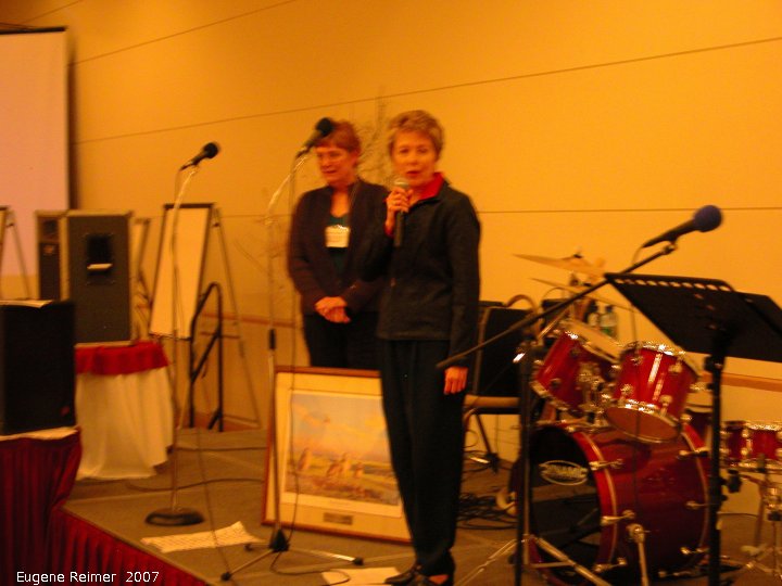 IMG 2007-Mar02 at Regina:  Marilyn Latta receiving the Prairie Conservation Award for Manitoba