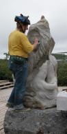 sculpture: undergoing repairs
