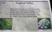 sign: about the Tropical Valley