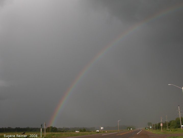IMG 2008-Jul17 at the Yellowhead E of Neepawa-MB:  rainbow left-half