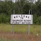sign: Welcome to Dauphin-River