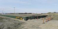 HESCO barrier dike: ready for flood-water that never came