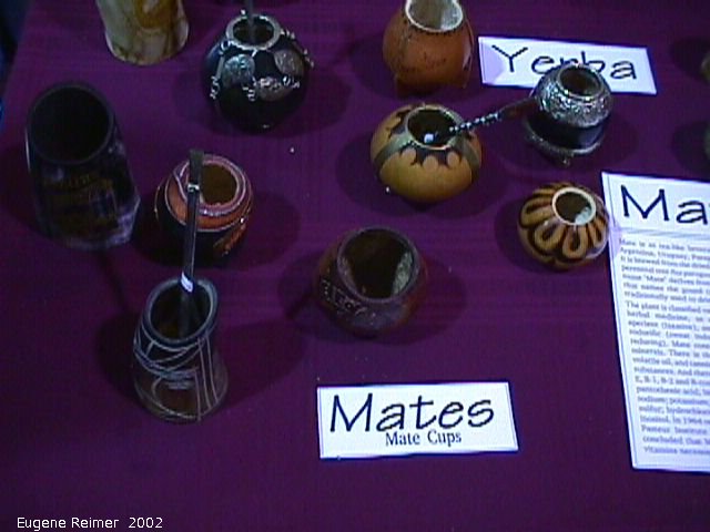 IMG 2002-Aug13 at the Argentine Pavilion:  Argentine Yerba-Mate cups