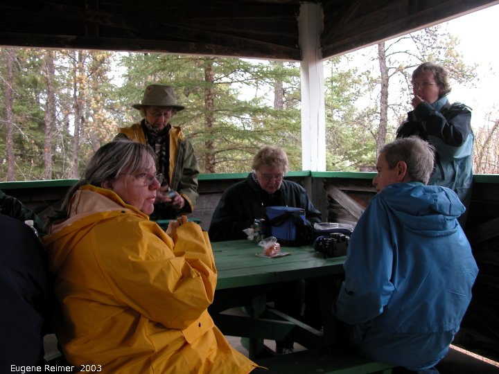IMG 2003-May10 at Hadashville:  group-2003 lunch at MB-Forestry Assoc site