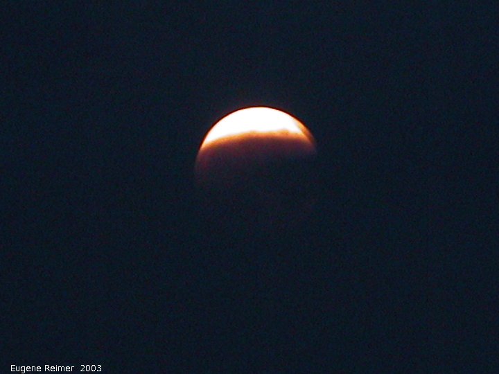 IMG 2003-May15 at BirdsHillPark of the lunar-eclipse:  lunar-eclipse 21:57 about 3/4 eclipsed