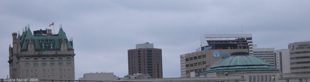 IMG 2004-Apr16 at Winnipeg:  skyline Fort Garry Hotel