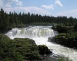 Pisew Falls: from observation deck