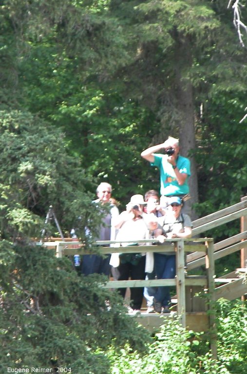 IMG 2004-Jul14 at PisewFalls:&nbsp; Observation deck from above the falls
