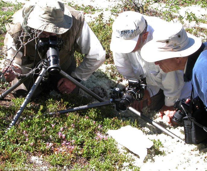 IMG 2004-Jul16 at hike near EastTwinLake:&nbsp; photographers John+Lorne+Rich