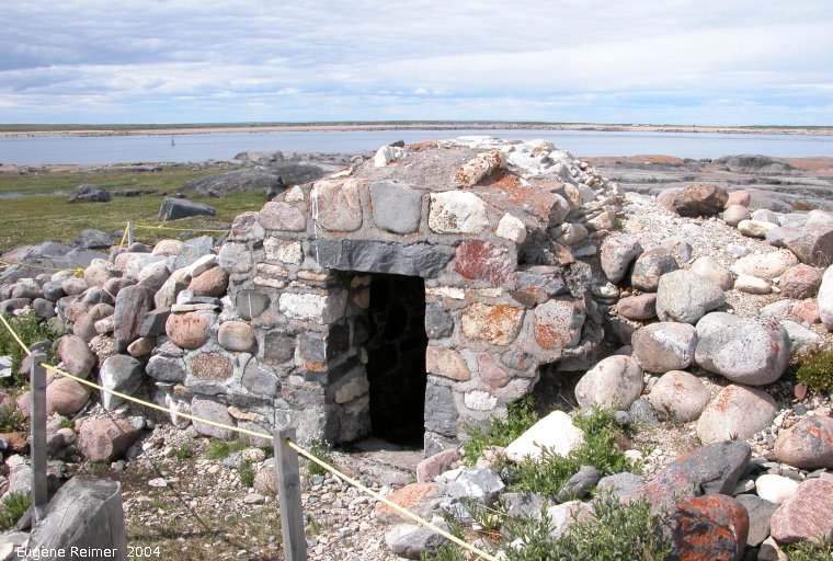 IMG 2004-Jul19 at CapeMerry (afternoon):  Fort Churchill powder-magazine ruins