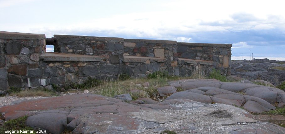 IMG 2004-Jul19 at CapeMerry (afternoon):  Fort Churchill gun-battery ruins