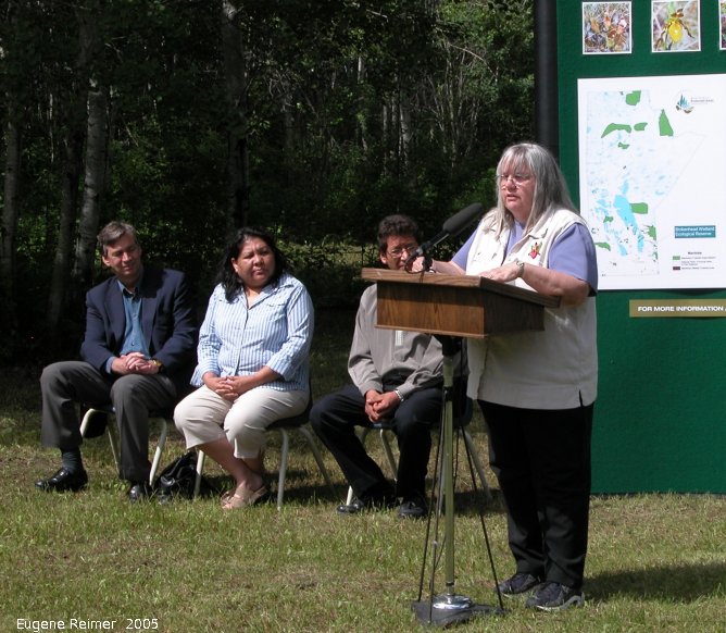 IMG 2005-Jun24 at Ecological Reserve Announcement:  BWER Doris Ames