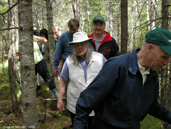 IMG 2005-Jun24 at Brokenhead Wetland Ecological Reserve first fieldtrip:&nbsp; BWER Rich, Doris, group