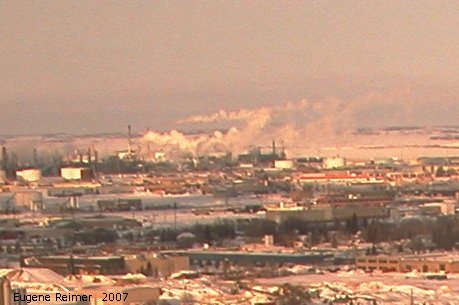 IMG 2007-Mar01 at Regina:  Regina smoke belching from the Co-op-Upgrader refinery