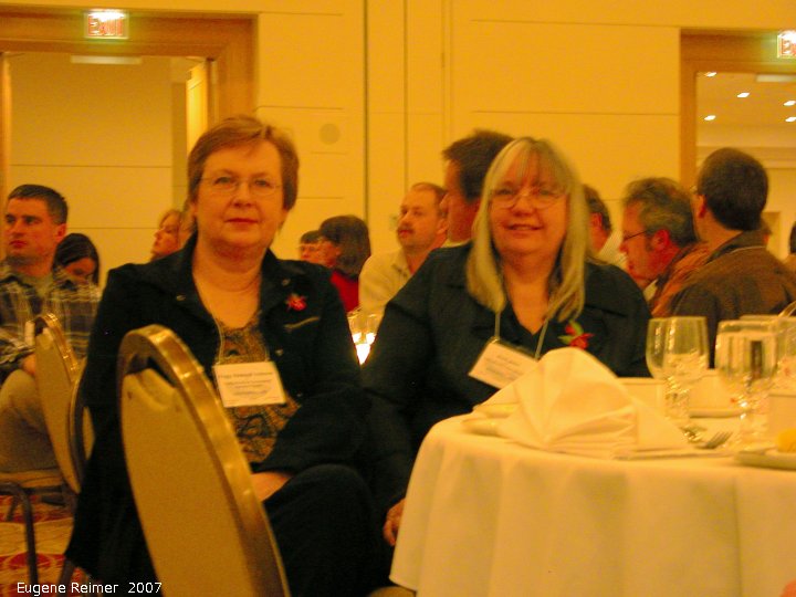 IMG 2007-Mar02 at Regina:  Peggy+Doris at the PSESC-conference
