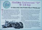 WDM-Museum: 1918 Moline-Universal-9-18hp internal-combustion tractor info