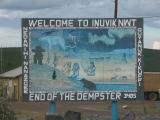 sign: Welcome to Inuvik End of the Dempster