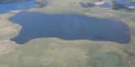 tundra-lake: bear-shaped