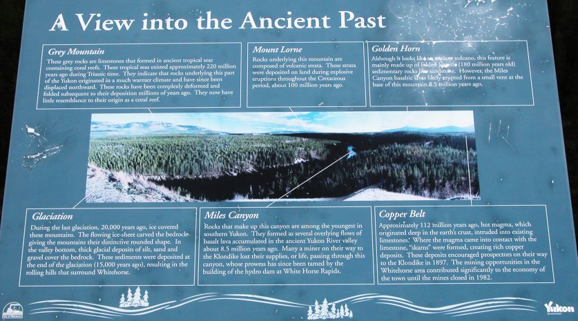 IMG 2008-Jul10 at the MilesCanyonOverlook near Whitehorse-YT:&nbsp; sign Ancient Past