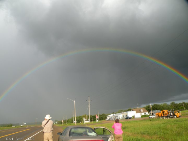 IMG 2008-Jul17 at the Yellowhead E of Neepawa-MB:&nbsp; rainbow all in one photo