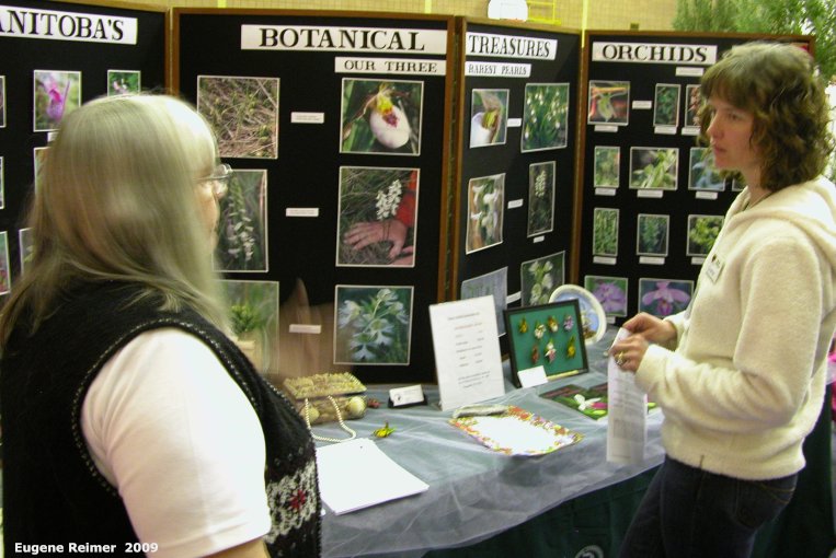 IMG 2009-May09 at Canadian Mennonite University:  display Botanical Treasures at Gardening-Saturday