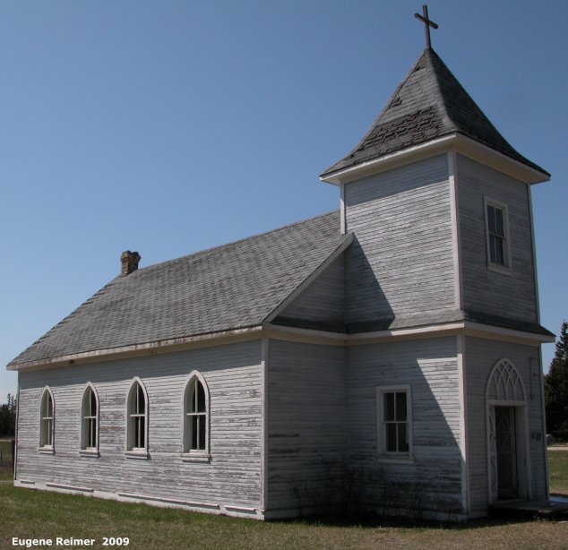 IMG 2009-May16 at Camper MB near Dog Lake:&nbsp; church St-Pauls Lutheran Church in Camper MB exterior
