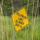 sign: Pulpwood Load Aligner
