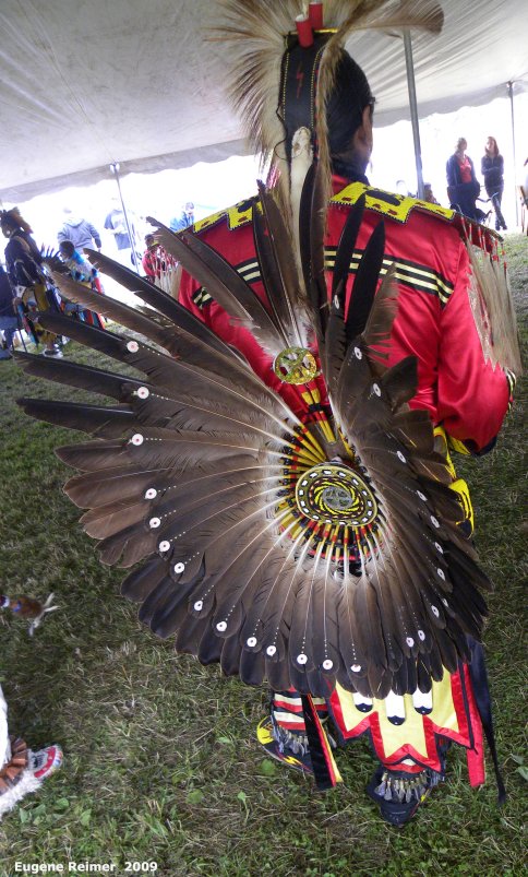 IMG 2009-Jul29 at Scanterbury:  Dancer at Pow-Wow dance competition