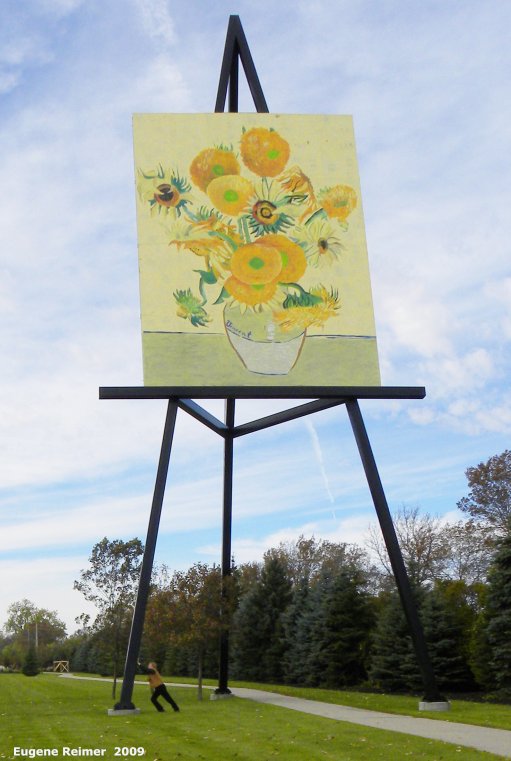 IMG 2009-Oct18 at Altona:&nbsp; the Altona van Gogh with Bep for scale