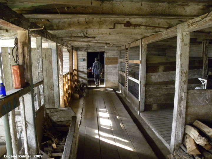 IMG 2009-Oct18 at NeuBergthal:&nbsp; museum interior of the barn
