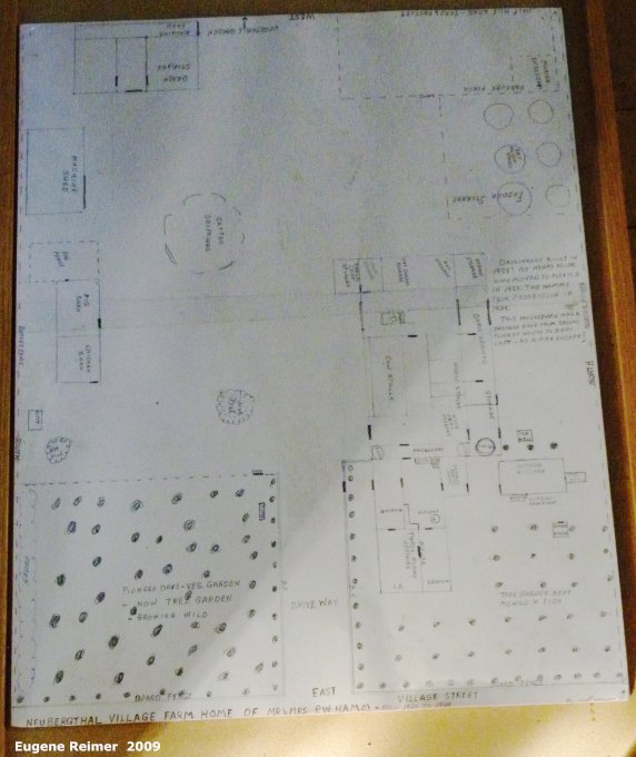 IMG 2009-Oct18 at NeuBergthal:&nbsp; museum-display plan of P W Hamm farm