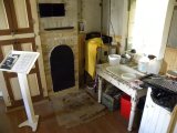 museum: kitchen with builtin brick-oven