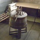 museum: laundry-room with a human-powered washing-machine