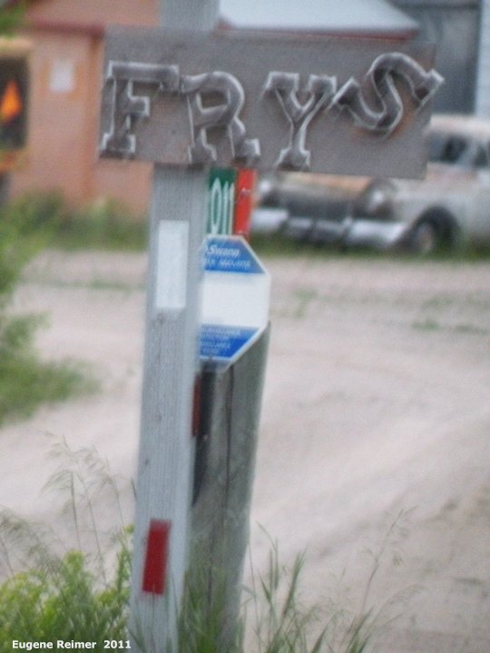 IMG 2011-Jun25 at pr245 east of Roseisle:&nbsp; sign Frys