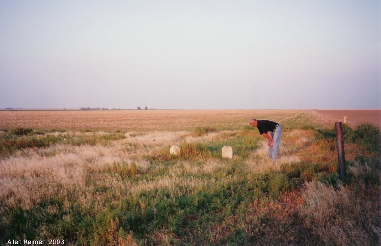 IMG 2003-Aug at Meade KS region:  Kansas Cemetary near Meade with Allen